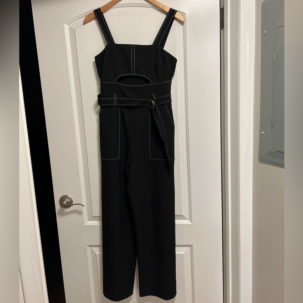 Topshop Black Jumpsuit with Belt